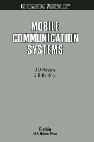 Mobile Communication Systems de John David Parsons