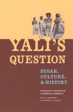 Yali's Question: Sugar, Culture, and History de Frederick Errington