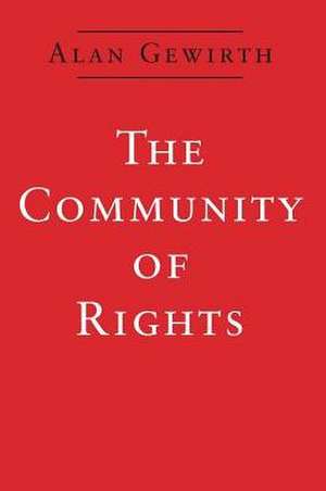 The Community of Rights de Alan Gewirth