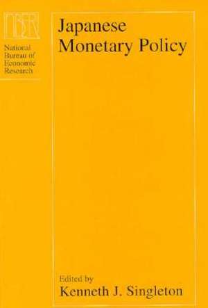 Japanese Monetary Policy de Kenneth J. Singleton