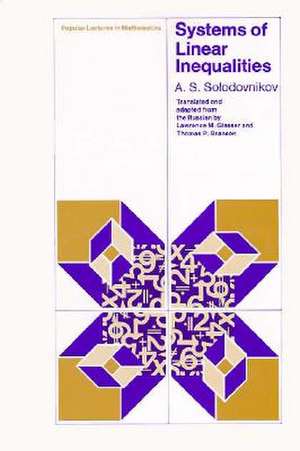 Systems of Linear Inequalities de A. S. Solodovnikov