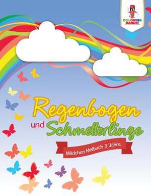 Regenbogen Und Schmetterlinge de Coloring Bandit