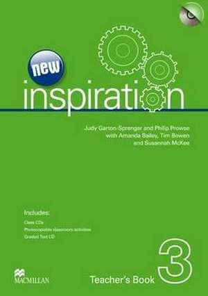 New Edition Inspiration Level 3 Teacher's Book & Test CD & Class Audio CD Pack de Judy Garton-Sprenger