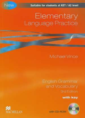 Language Practice Elementary Student's Book with key Pack 3rd Edition de Michael Vince