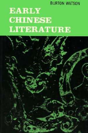 Early Chinese Literature (Paper) de Watson