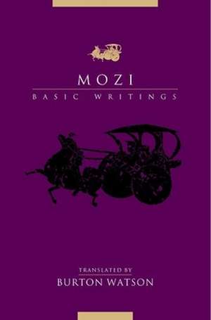 Mozi – Basic Writings de Burton Watson