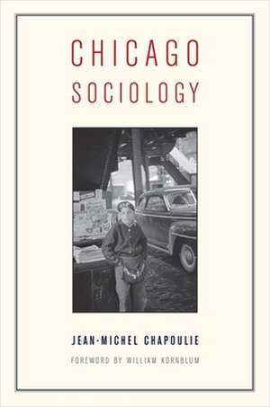 Chicago Sociology de Jean–michel Chapoulie