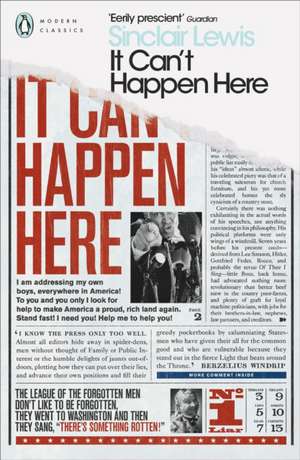 It Can't Happen Here de Sinclair Lewis