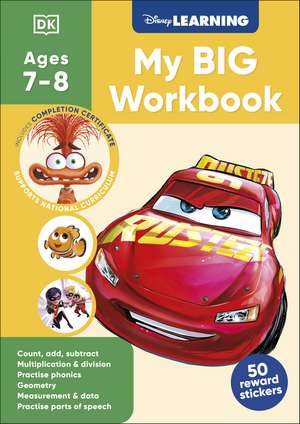 Disney Learning Big Workbook Ages 7-8 (Year 3) de Dk