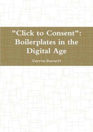 "Click to Consent" de Darren Barnett