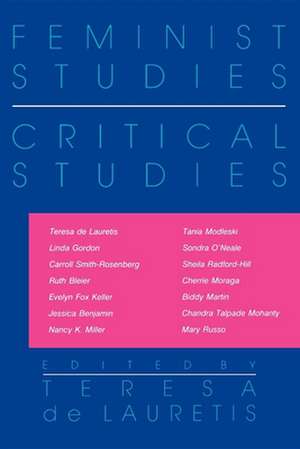 Feminist Studies / Critical Studies (PAPER) de Teresa De Lauretis