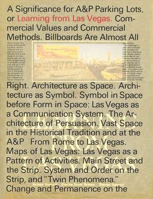 Learning from Las Vegas, facsimile edition de Robert Venturi