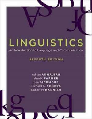 Linguistics – An Introduction to Language and Communication 7e de Adrian Akmajian