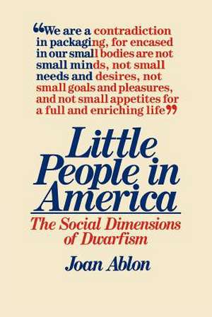 Little People in America de Joan Ablon