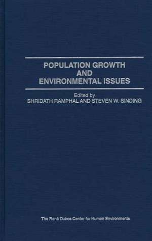 Population Growth and Environmental Issues de Shridath Ramphal