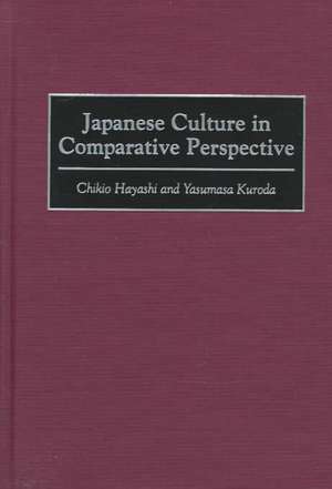 Japanese Culture in Comparative Perspective de Chikio Hayashi