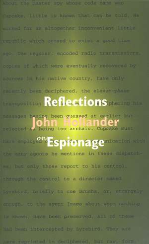 Reflections on Espionage: The Question of Cupcake de John Hollander