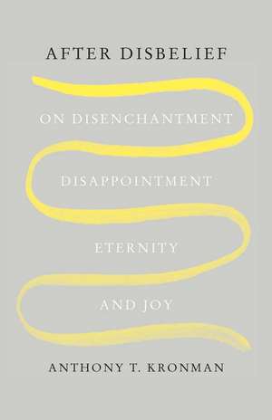 After Disbelief: On Disenchantment, Disappointment, Eternity, and Joy de Anthony T. Kronman