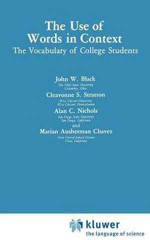 The Use of Words in Context: The Vocabulary of Collage Students de John W. Black