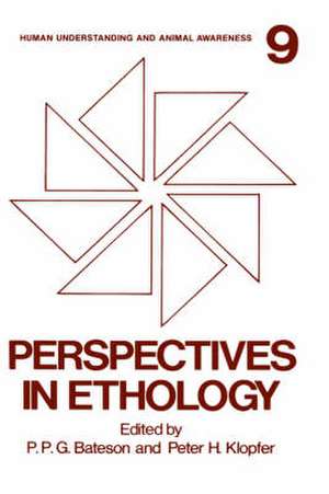 Perspectives in Ethology: Volume 9: Human Understanding and Animal Awareness de P. P. G. Bateson