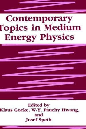 Contemporary Topics in Medium Energy Physics de K. Goeke