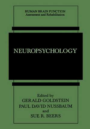 Neuropsychology de Gerald Goldstein