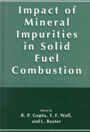 Impact of Mineral Impurities in Solid Fuel Combustion de R. Gupta