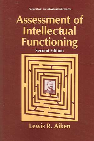 Assessment of Intellectual Functioning de Lewis R. Aiken