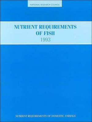 Nutrient Requirements of Fish de SUBCOMMITTEE ON FISH NUTRITION