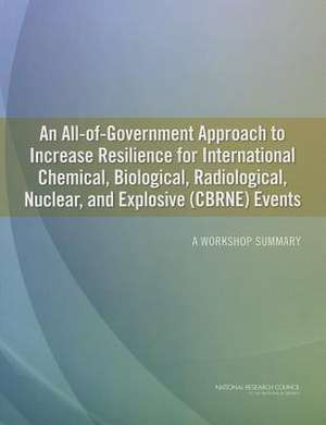 An All-Of-Government Approach to Increase Resilience for International Chemical, Biological, Radiological, Nuclear, and Explosive (CBRNE) Events: A W de National Research Council