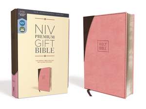 NIV, Premium Gift Bible, Leathersoft, Pink/Brown, Red Letter, Comfort Print: The Perfect Bible for Any Gift-Giving Occasion de Zondervan