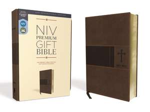 NIV, Premium Gift Bible, Leathersoft, Brown, Red Letter, Comfort Print: The Perfect Bible for Any Gift-Giving Occasion de Zondervan