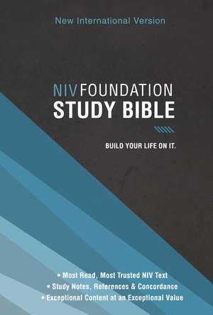 NIV, Foundation Study Bible, Hardcover, Red Letter de Zondervan