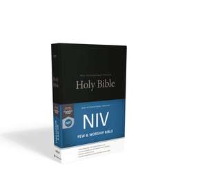 NIV, Pew and Worship Bible, Hardcover, Black, Comfort Print de Zondervan