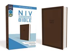 NIV, Value Thinline Bible, Leathersoft, Brown, Comfort Print de Zondervan