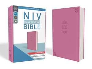 NIV, Value Thinline Bible, Large Print, Leathersoft, Pink, Comfort Print de Zondervan