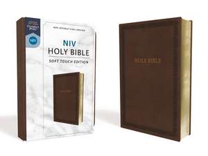 NIV, Holy Bible, Soft Touch Edition, Leathersoft, Brown, Comfort Print de Zondervan