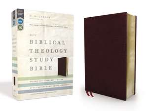 NIV, Biblical Theology Study Bible (Trace the Themes of Scripture), Bonded Leather, Burgundy, Thumb Indexed, Comfort Print: Follow God’s Redemptive Plan as It Unfolds throughout Scripture de D. A. Carson