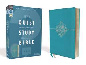 NIV, Quest Study Bible, Leathersoft, Teal, Comfort Print: The Only Q and A Study Bible de Christianity Today Intl.