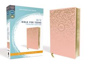 NIV, Bible for Teens, Thinline Edition, Leathersoft, Pink, Red Letter, Comfort Print de Zondervan