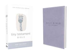 NIV, Tiny Testament Bible, New Testament, Leathersoft, Blue, Comfort Print de Zondervan