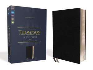 NIV, Thompson Chain-Reference Bible, Large Print, European Bonded Leather, Black, Red Letter, Comfort Print de Dr. Frank Charles Thompson