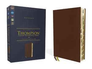 NIV, Thompson Chain-Reference Bible, Genuine Leather, Buffalo, Brown, Red Letter, Thumb Indexed, Art Gilded Edges, Comfort Print de Dr. Frank Charles Thompson