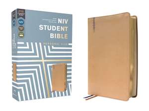 NIV, Student Bible, Personal Size, Leathersoft, Tan, Comfort Print de Philip Yancey