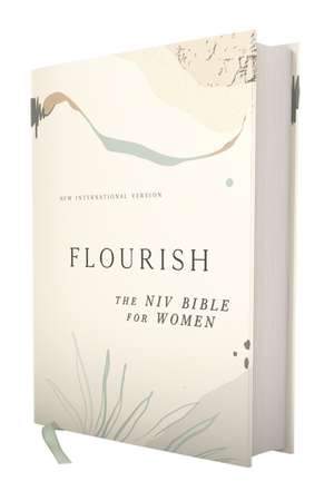 Flourish: The NIV Bible for Women, Hardcover, Multi-color/Cream, Comfort Print de Livingstone Corporation