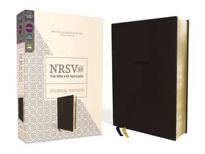 NRSVue, Holy Bible with Apocrypha, Journal Edition, Leathersoft, Black, Comfort Print de Zondervan