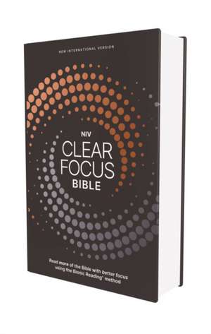 NIV, Clear Focus Bible, Hardcover, Charcoal/Copper de Zondervan Zondervan