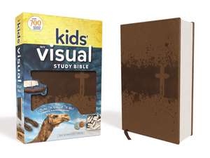 NIV, Kids' Visual Study Bible, Leathersoft, Bronze, Full Color Interior: Explore the Story of the Bible---People, Places, and History de Zondervan