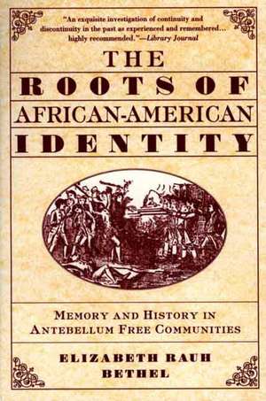 The Roots of African-American Identity: Memory and History in Antebellum Free Communities de Nana