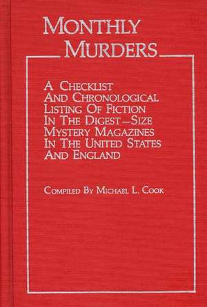 Monthly Murders de Michael L. Cook